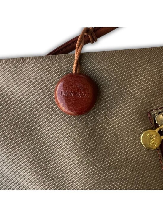 Monsac Leather Strap Shoulder Bag In Brown main image 9